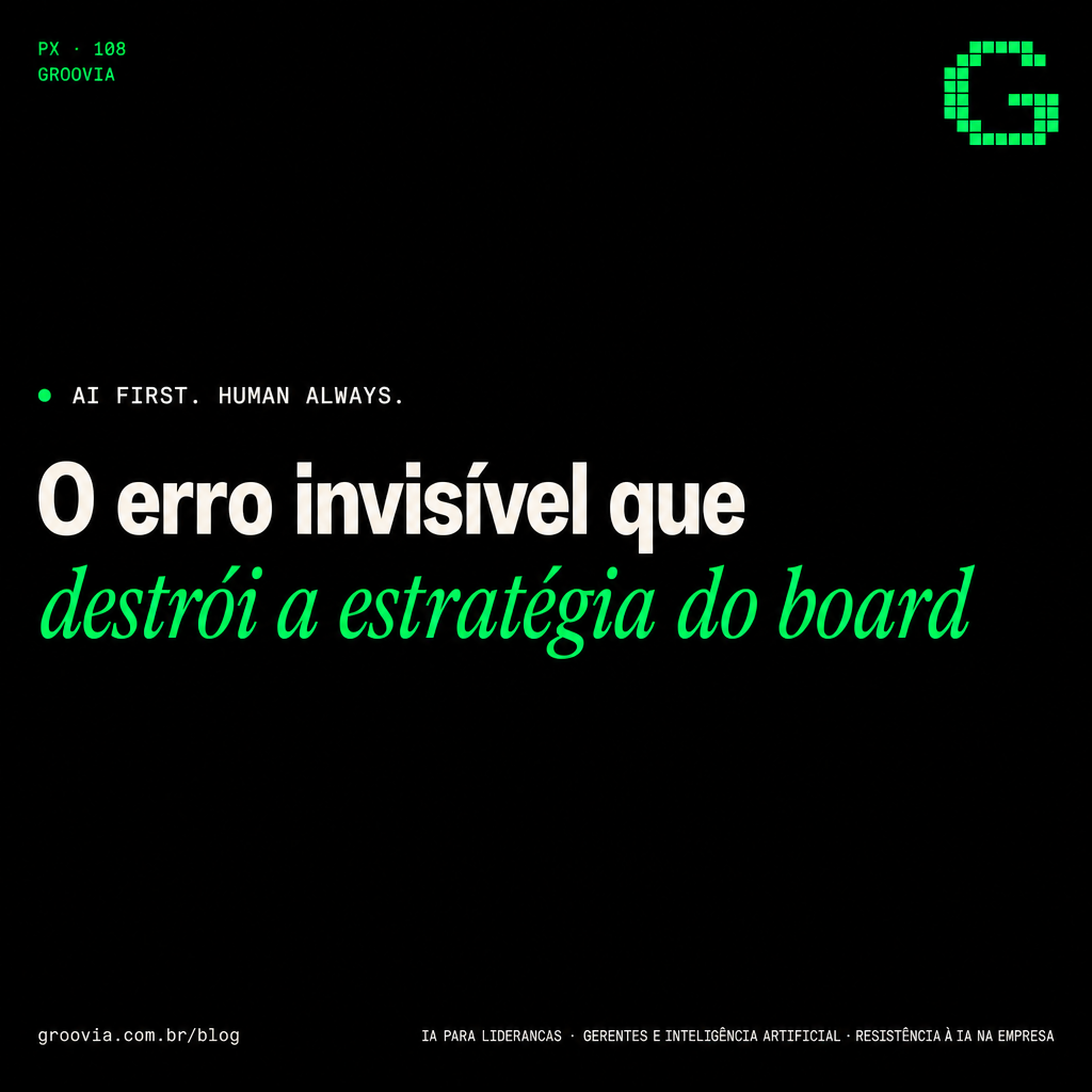 Capa do artigo Groovia: O erro invisível que destrói a estratégia do board