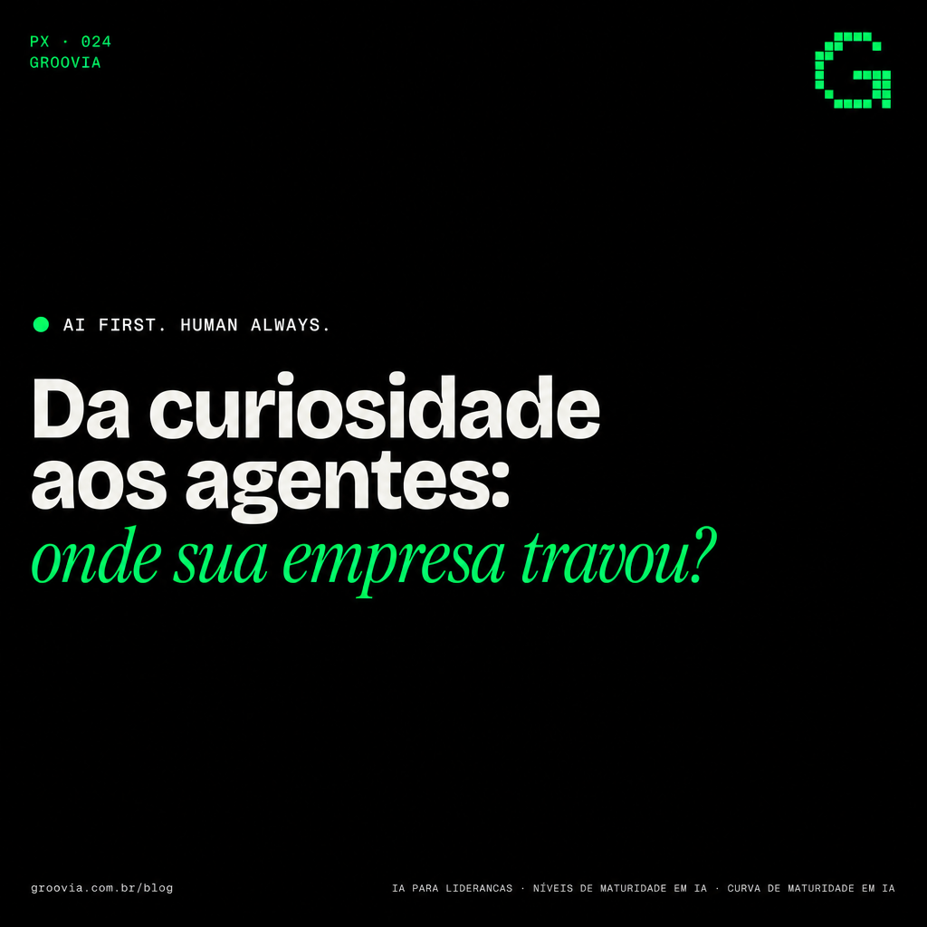 Capa do artigo Groovia: Da curiosidade aos agentes: onde sua empresa travou?