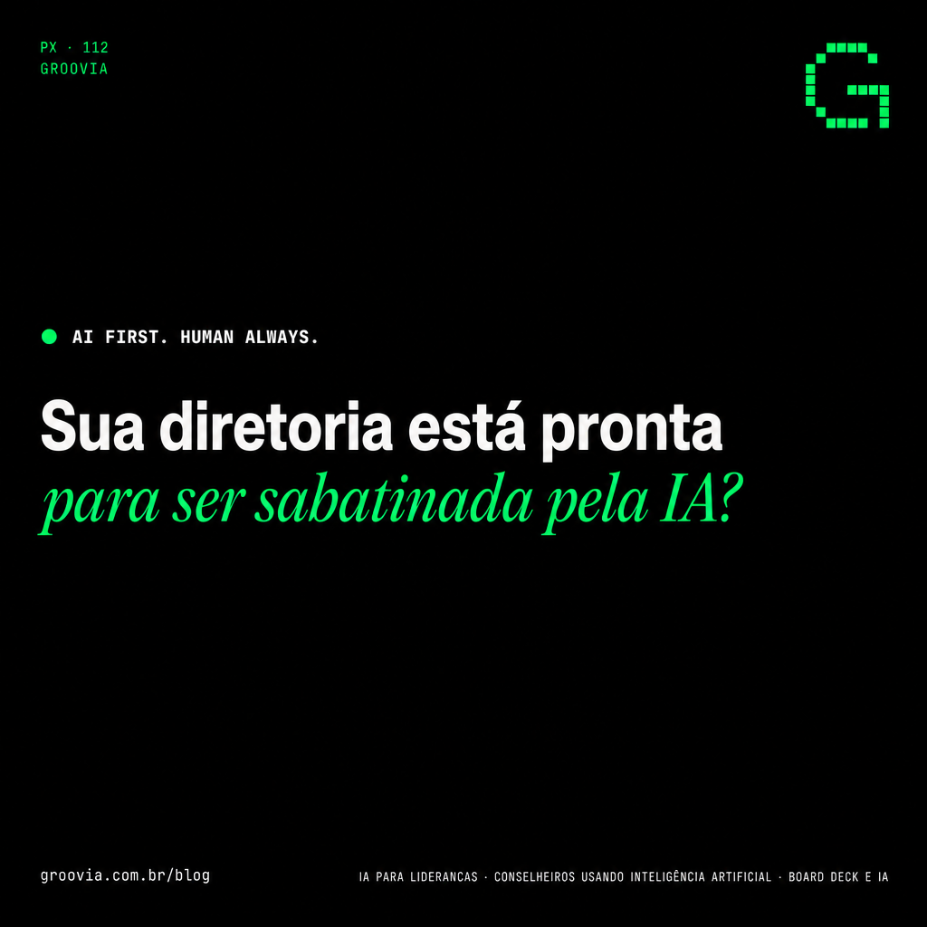 Capa do artigo Groovia: Sua diretoria está pronta para ser sabatinada pela IA?