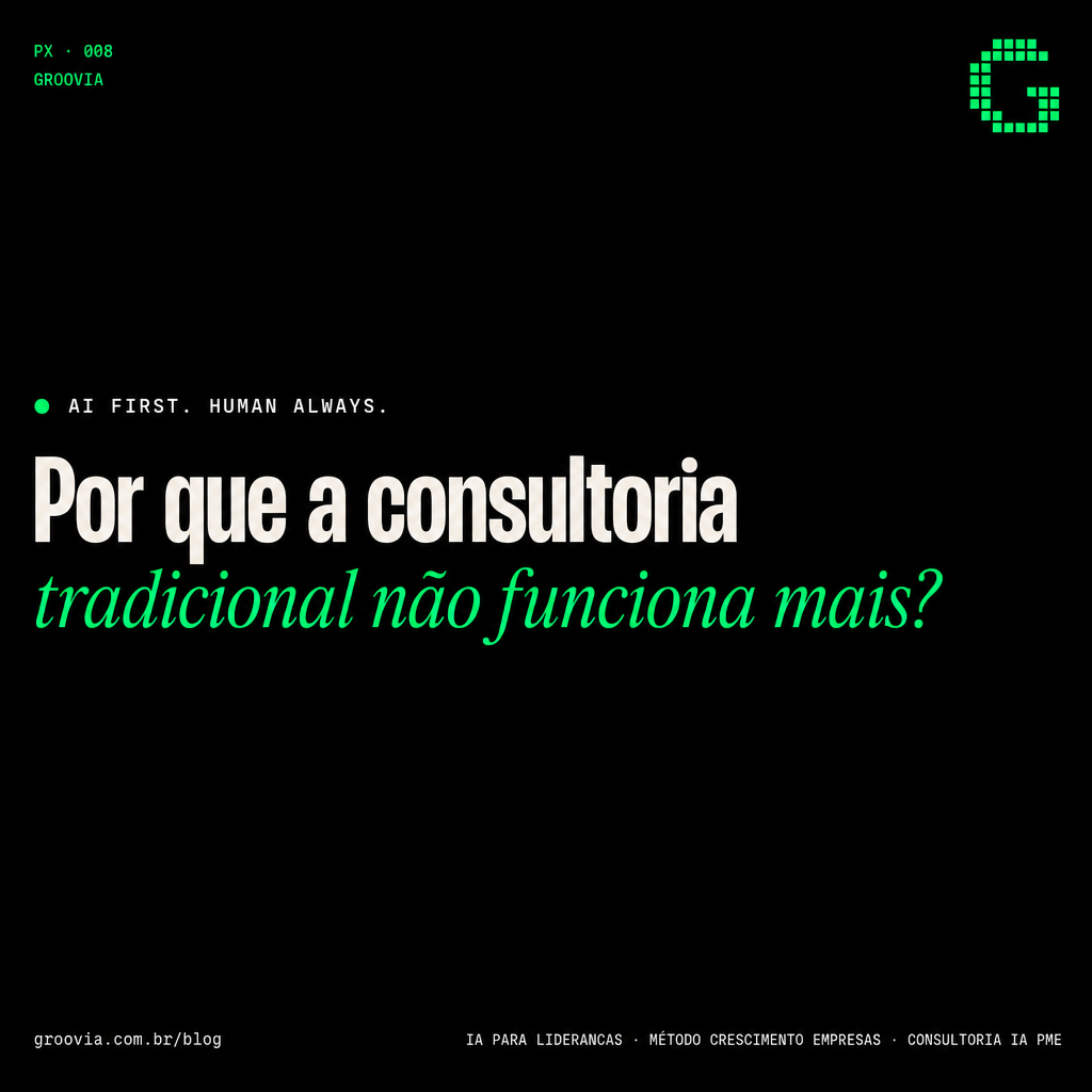Capa do artigo Groovia: Por que a consultoria tradicional não funciona mais?