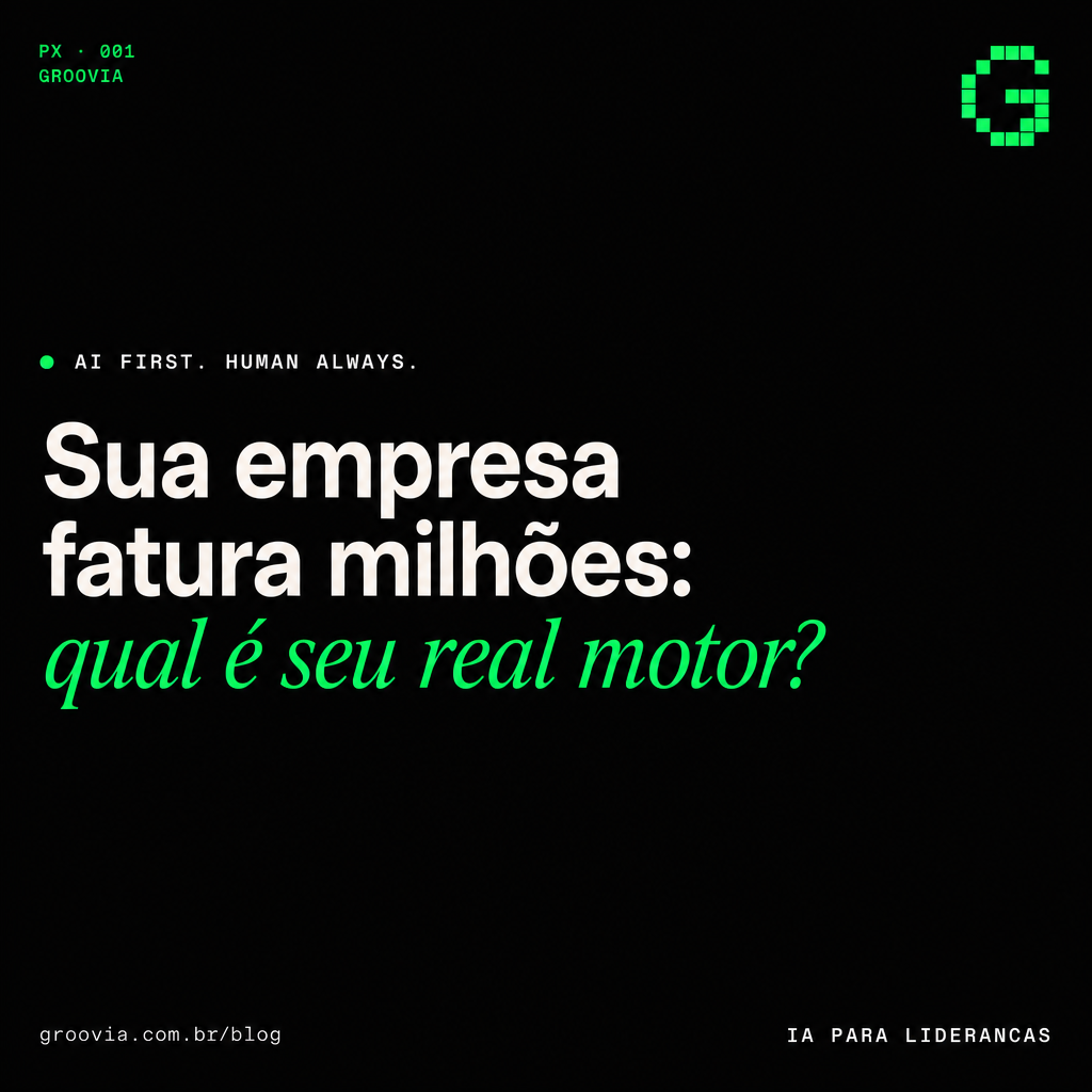 Capa do artigo Groovia: Sua empresa fatura milhões: qual é seu real motor?