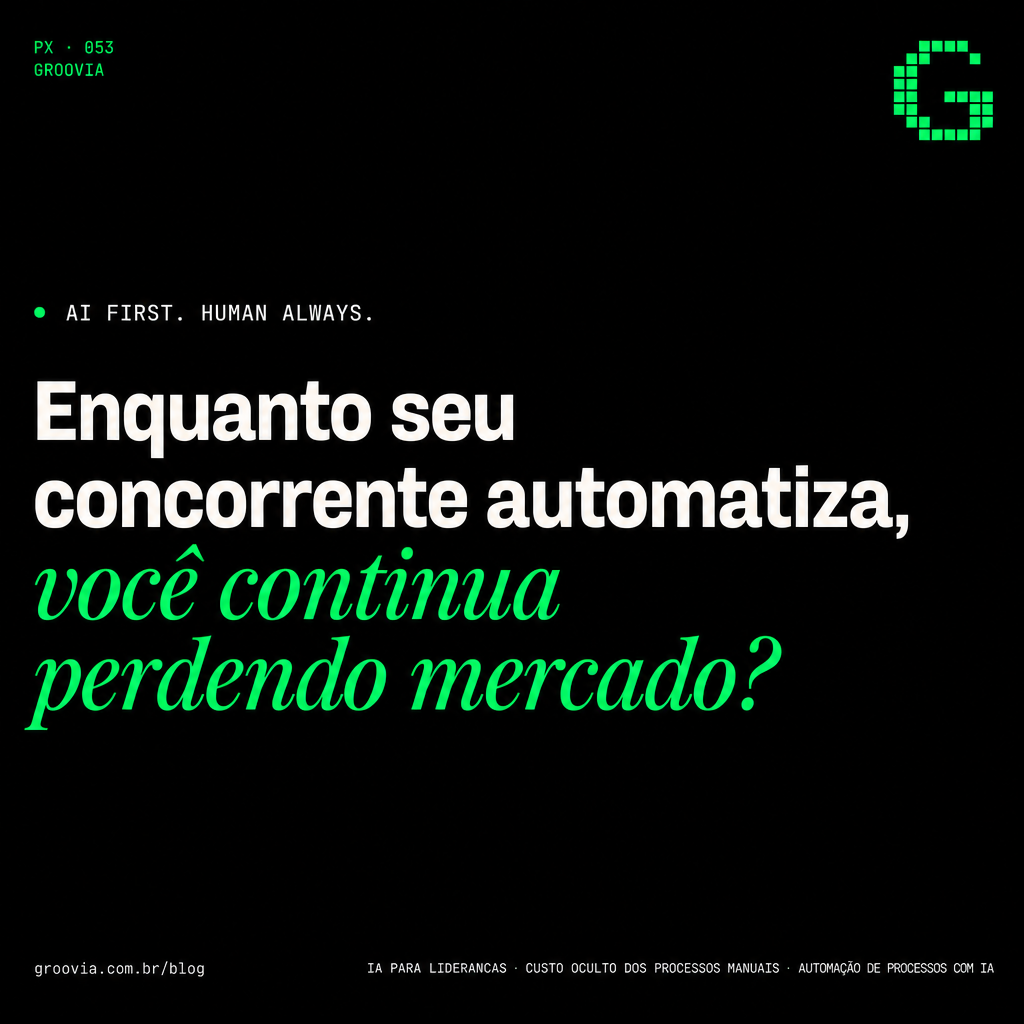 Capa do artigo Groovia: Enquanto seu concorrente automatiza, você continua perdendo mercado?