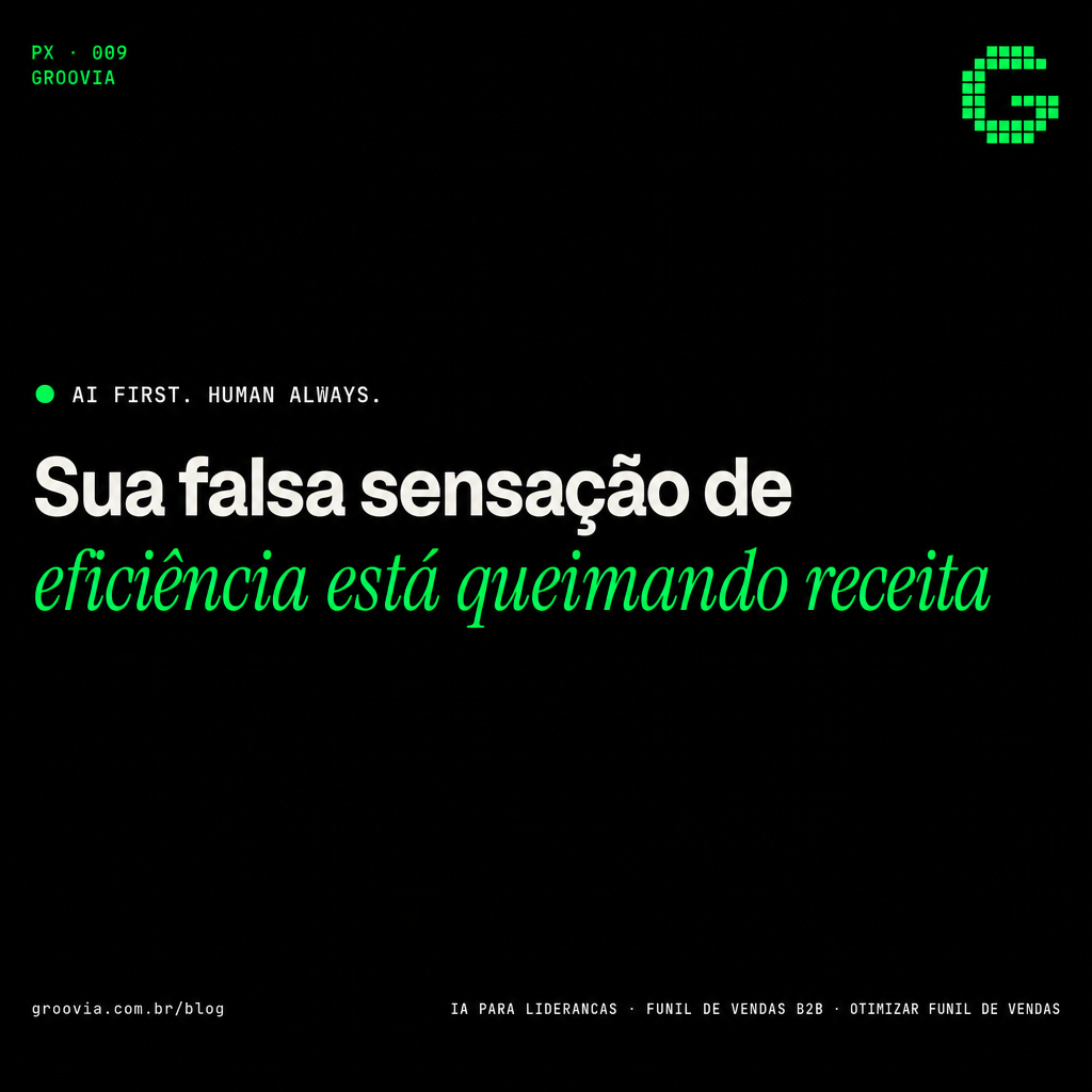 Capa do artigo Groovia: Sua falsa sensação de eficiência está queimando receita