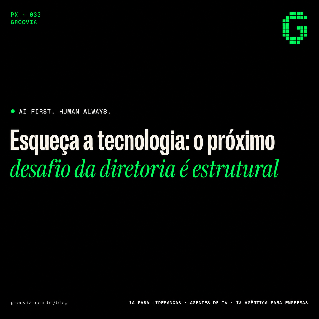 Capa do artigo Groovia: Esqueça a tecnologia: o próximo desafio da diretoria é estrutural