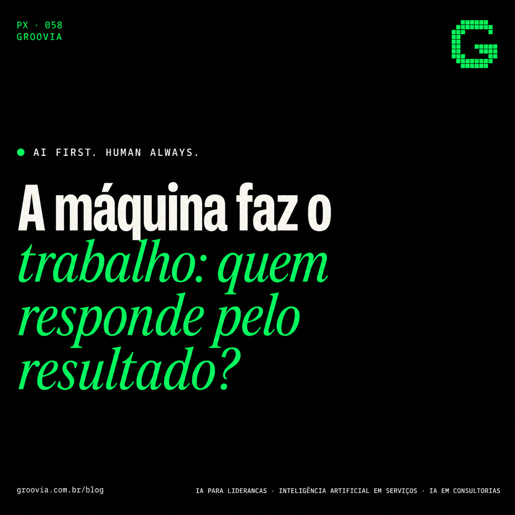 Capa do artigo Groovia: A máquina faz o trabalho: quem responde pelo resultado?