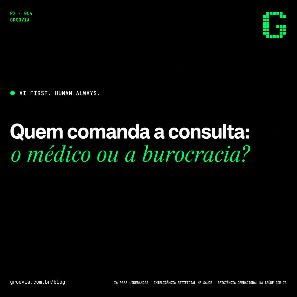 Capa do artigo Groovia: Quem comanda a consulta: o médico ou a burocracia?