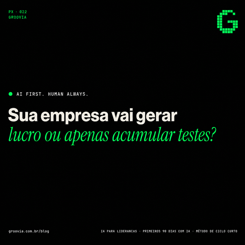 Capa do artigo Groovia: Sua empresa vai gerar lucro ou apenas acumular testes?