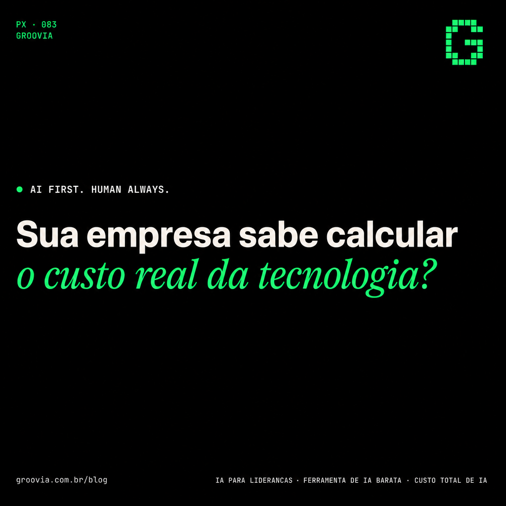 Capa do artigo Groovia: Sua empresa sabe calcular o custo real da tecnologia?