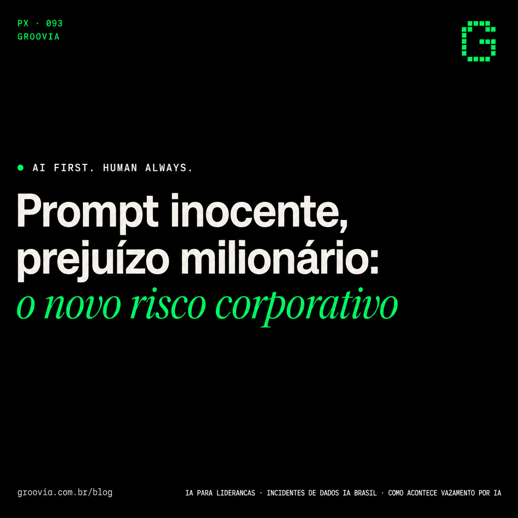 Capa do artigo Groovia: Prompt inocente, prejuízo milionário: o novo risco corporativo